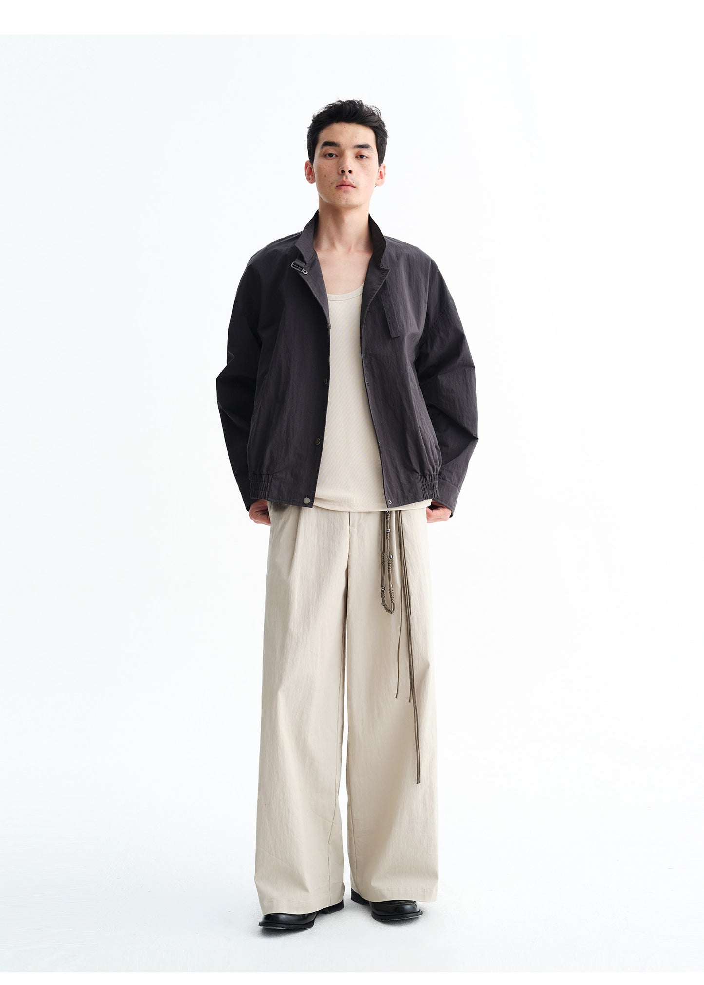 Collar Tie Washed Jacket