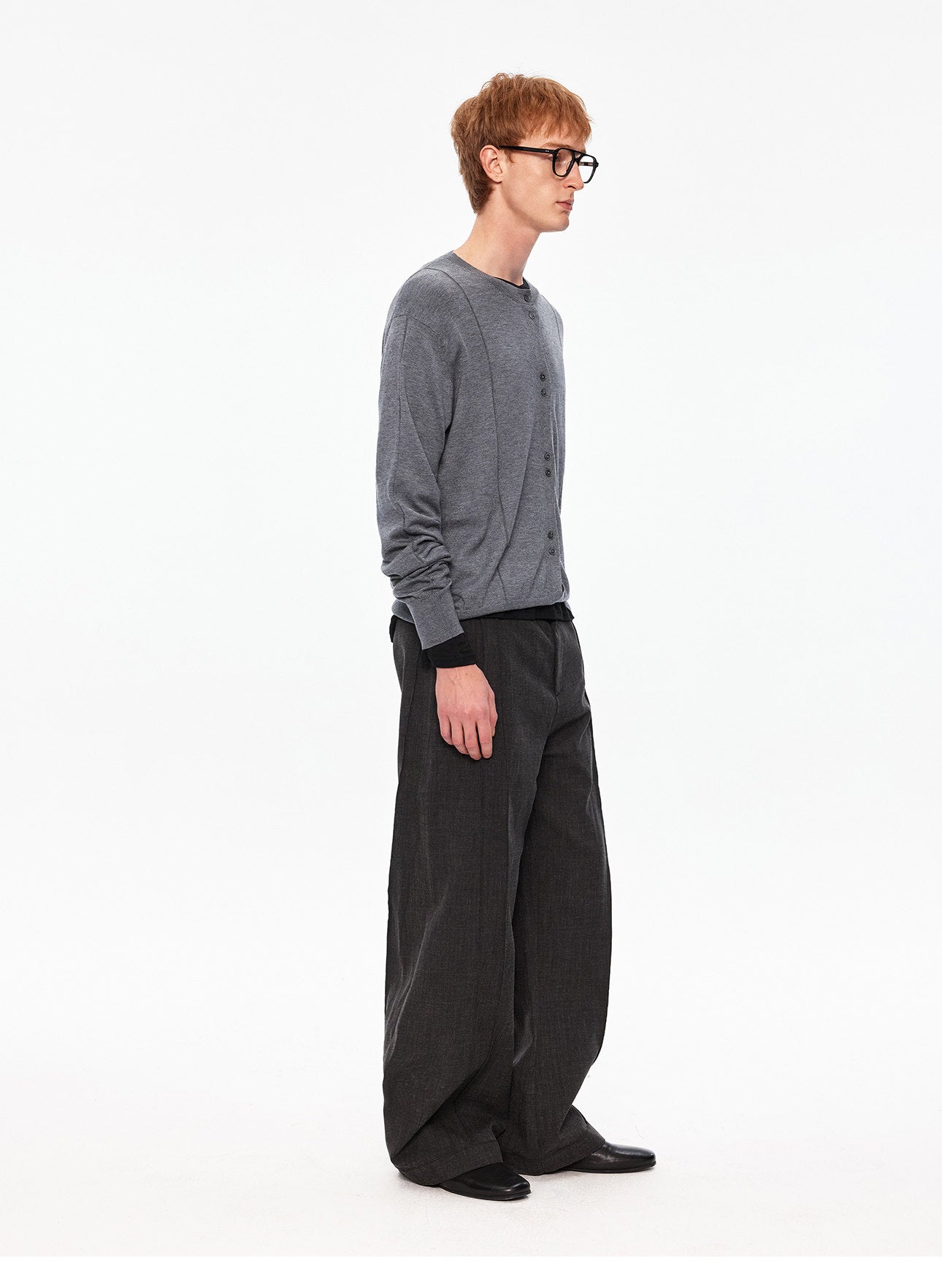 Mulberry Silk-Blend Knit Cardigan
