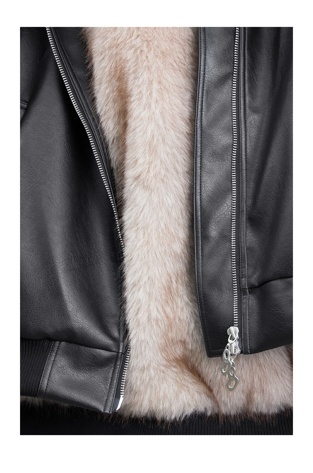 Detachable Scarf Bomber Jacket