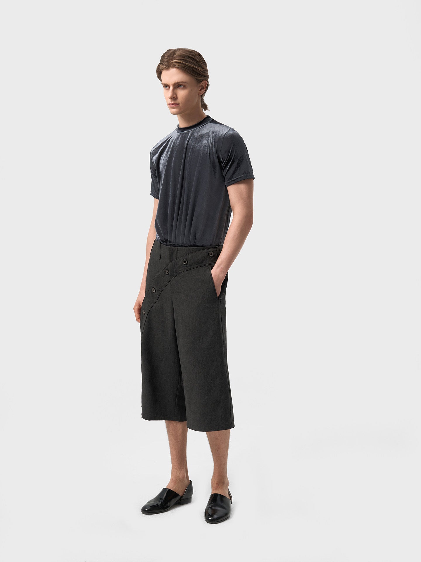 Velvet Mini Turtleneck T-Shirt