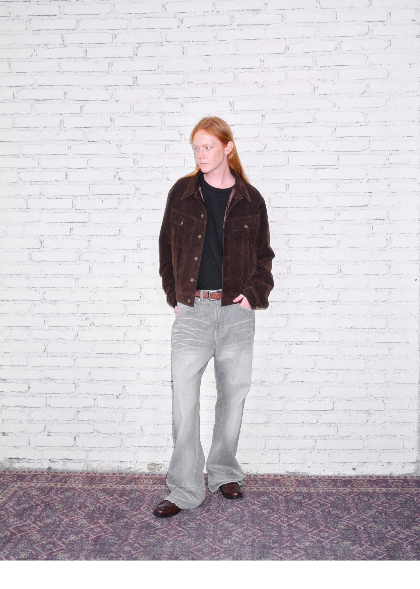 A-line Straight-Leg Denim Pants