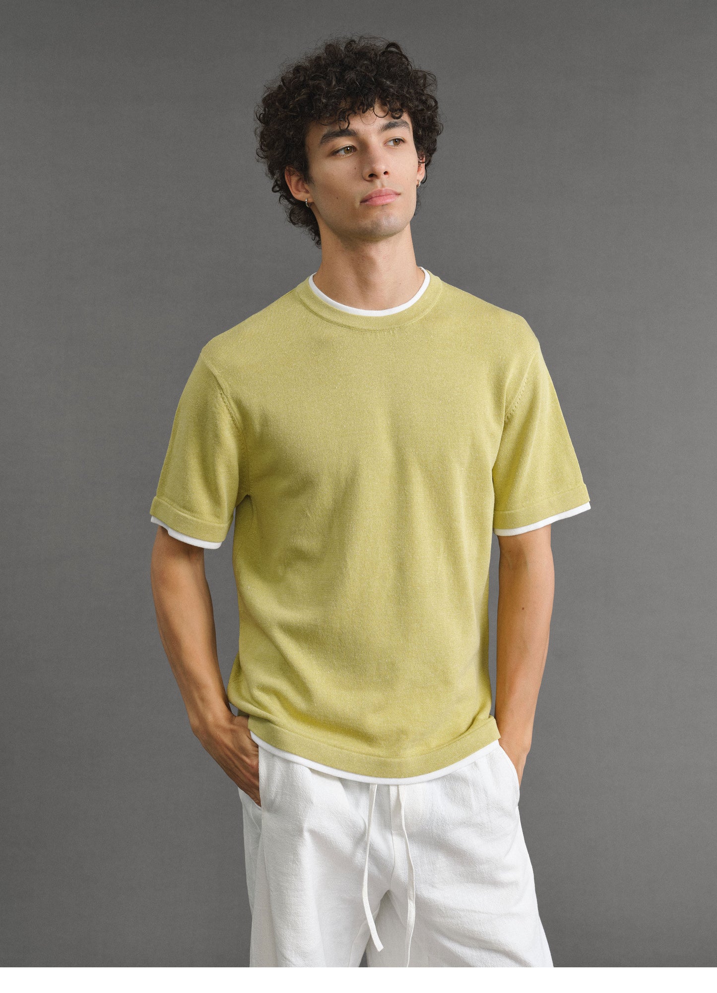 Fake Two-Piece Unisex T-Shirt