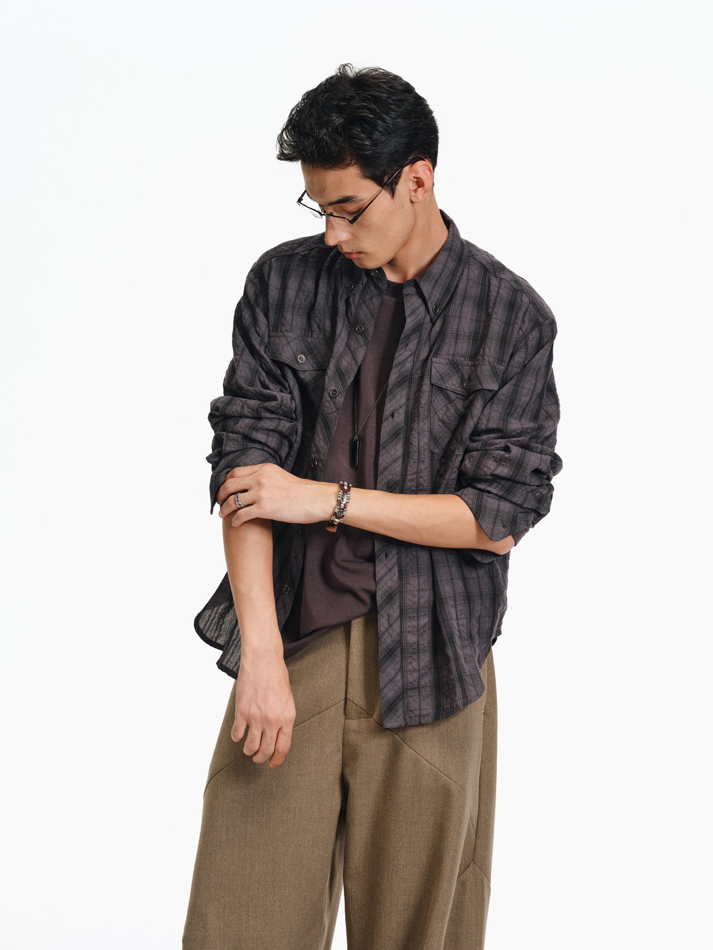 Seersucker Patch Pocket Shirt