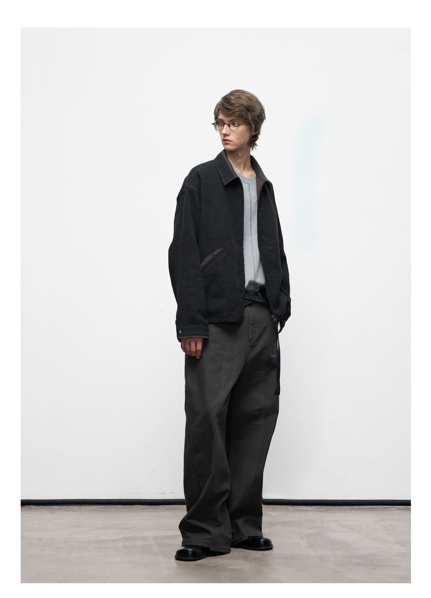 Pre-dyed Zipper Jacket