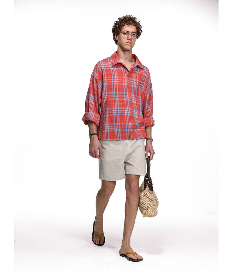 Unisex Open-Neck Shirt