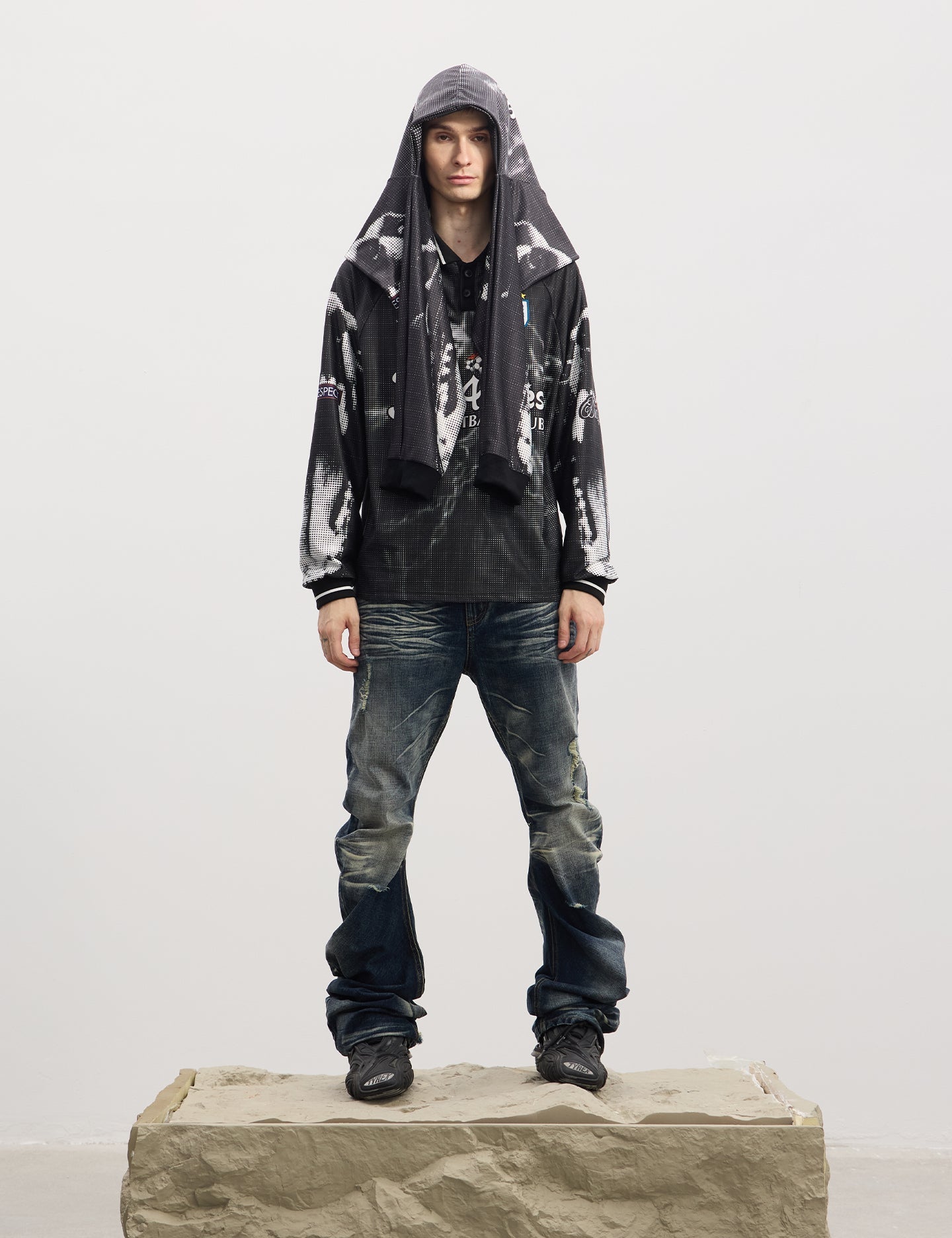 Printed Sports Polo Shirt