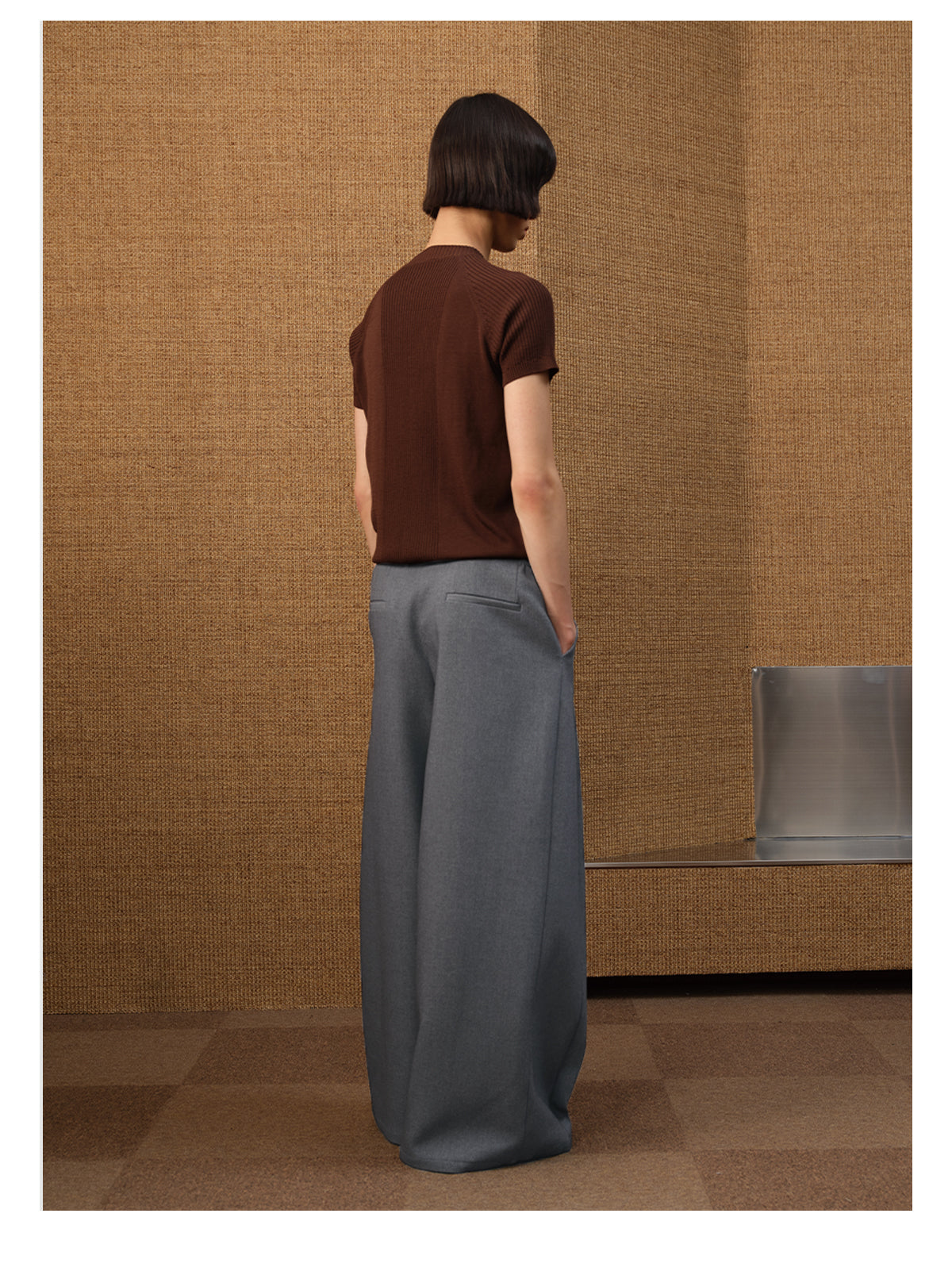 Waistless Wide Leg Pants
