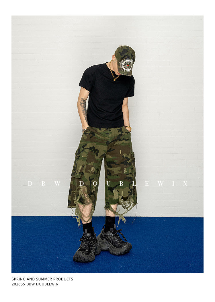 카무플라주 빅 립 반바지