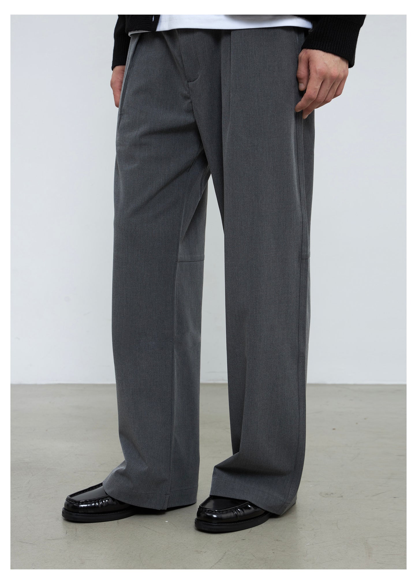 3D Pleated A-Line Casual Pants