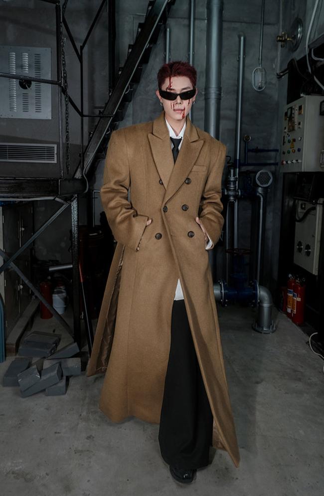 Shoulder Waist Long Coat