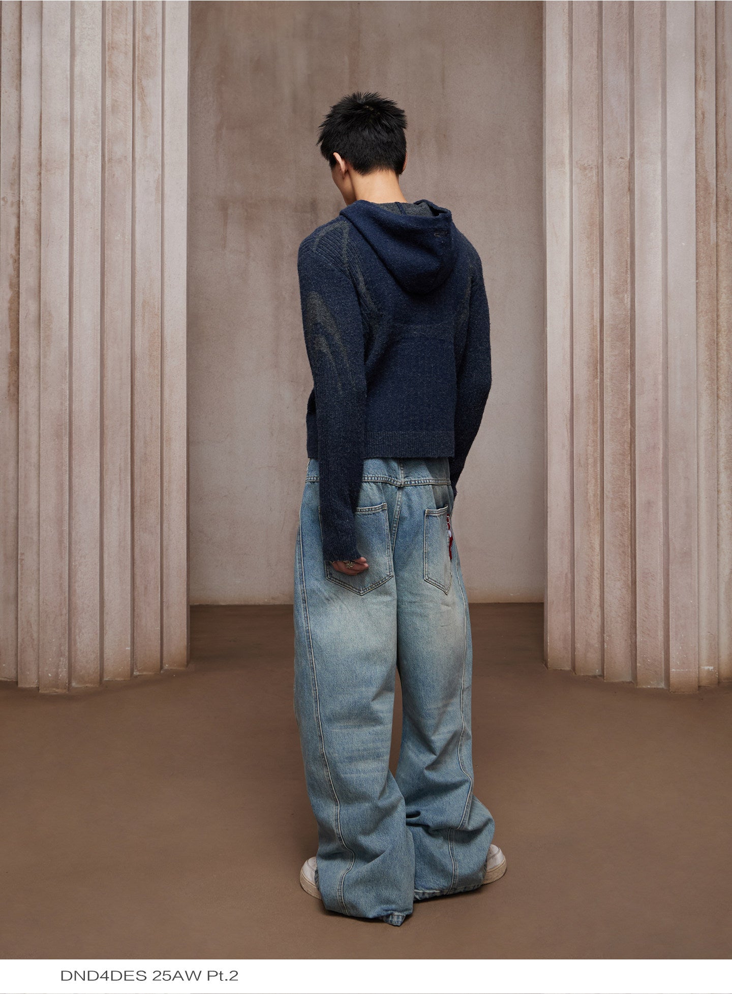 Wool-Blend Zip-Up Cardigan