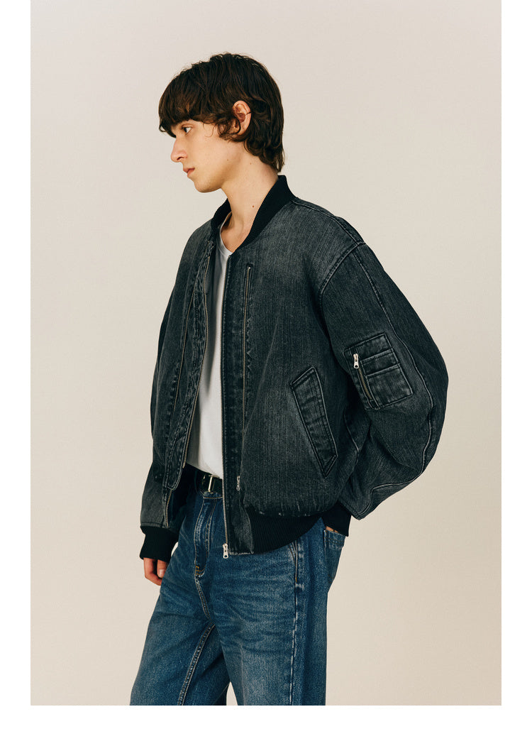 Bamboo denim cotton jacket