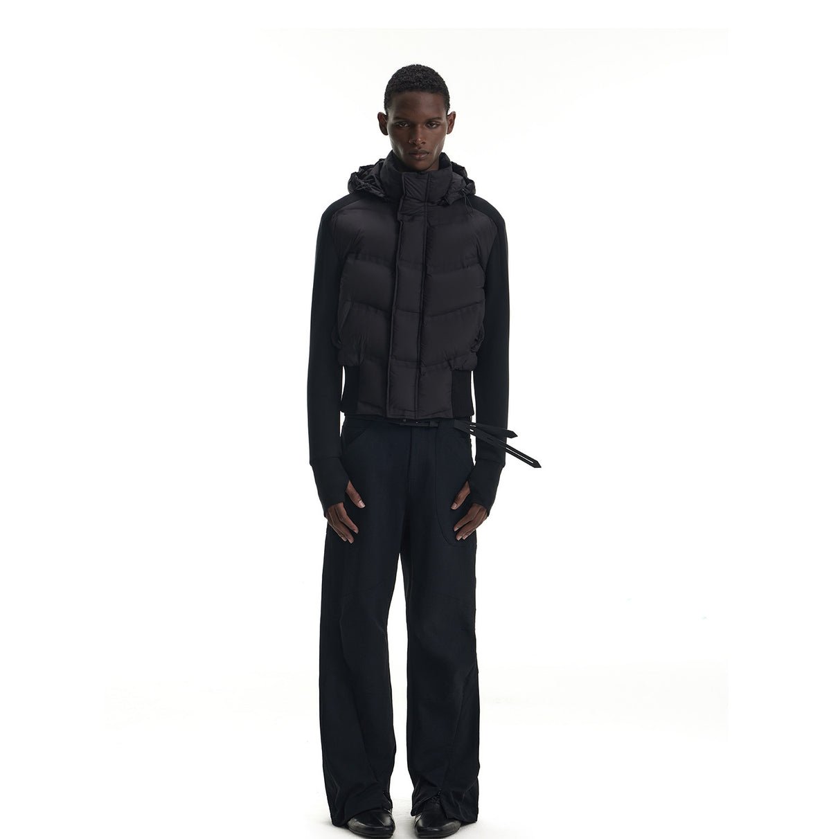 Down Jacket with Detachable Hood