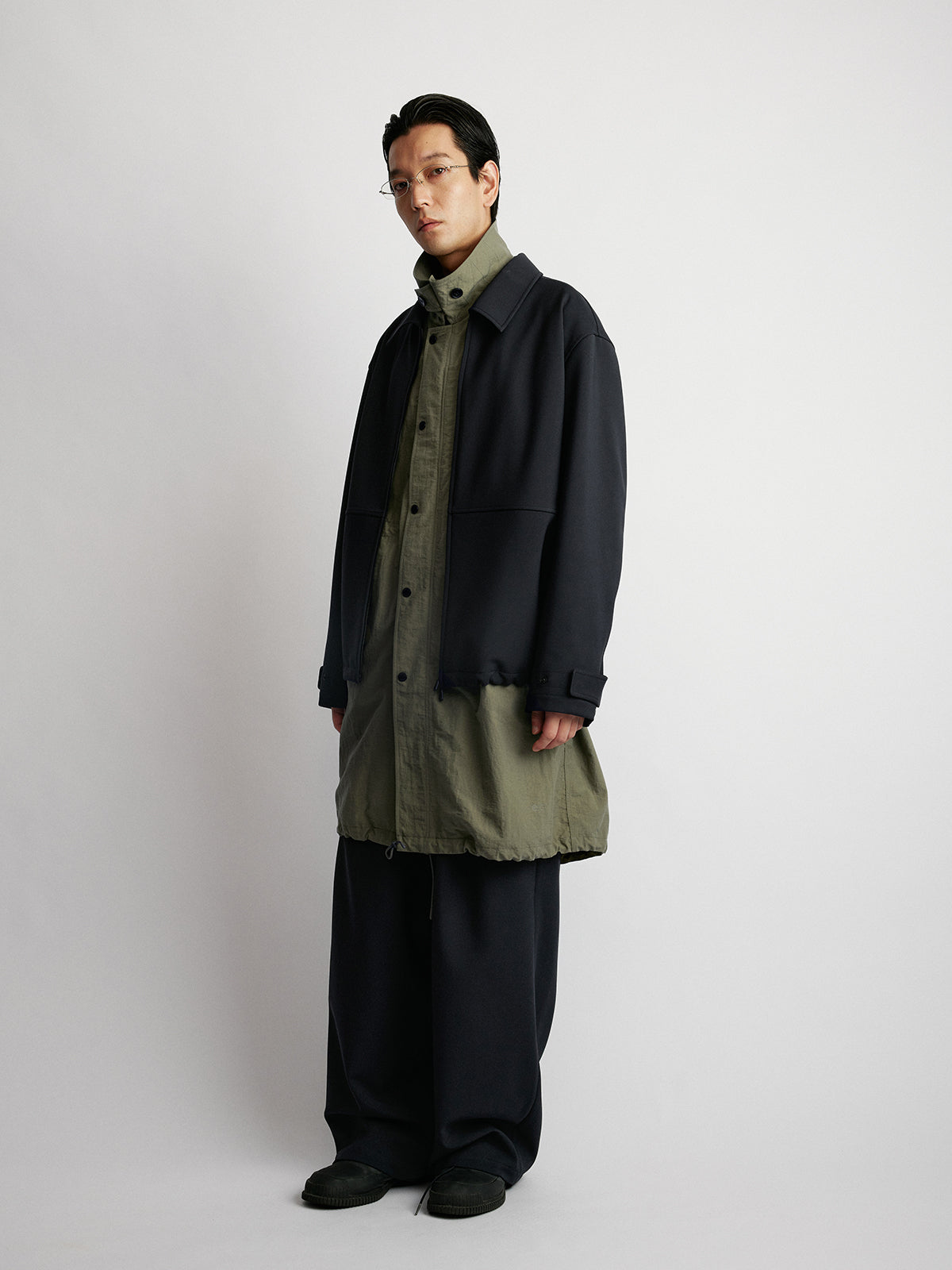 Short Wide Zipper Jacket