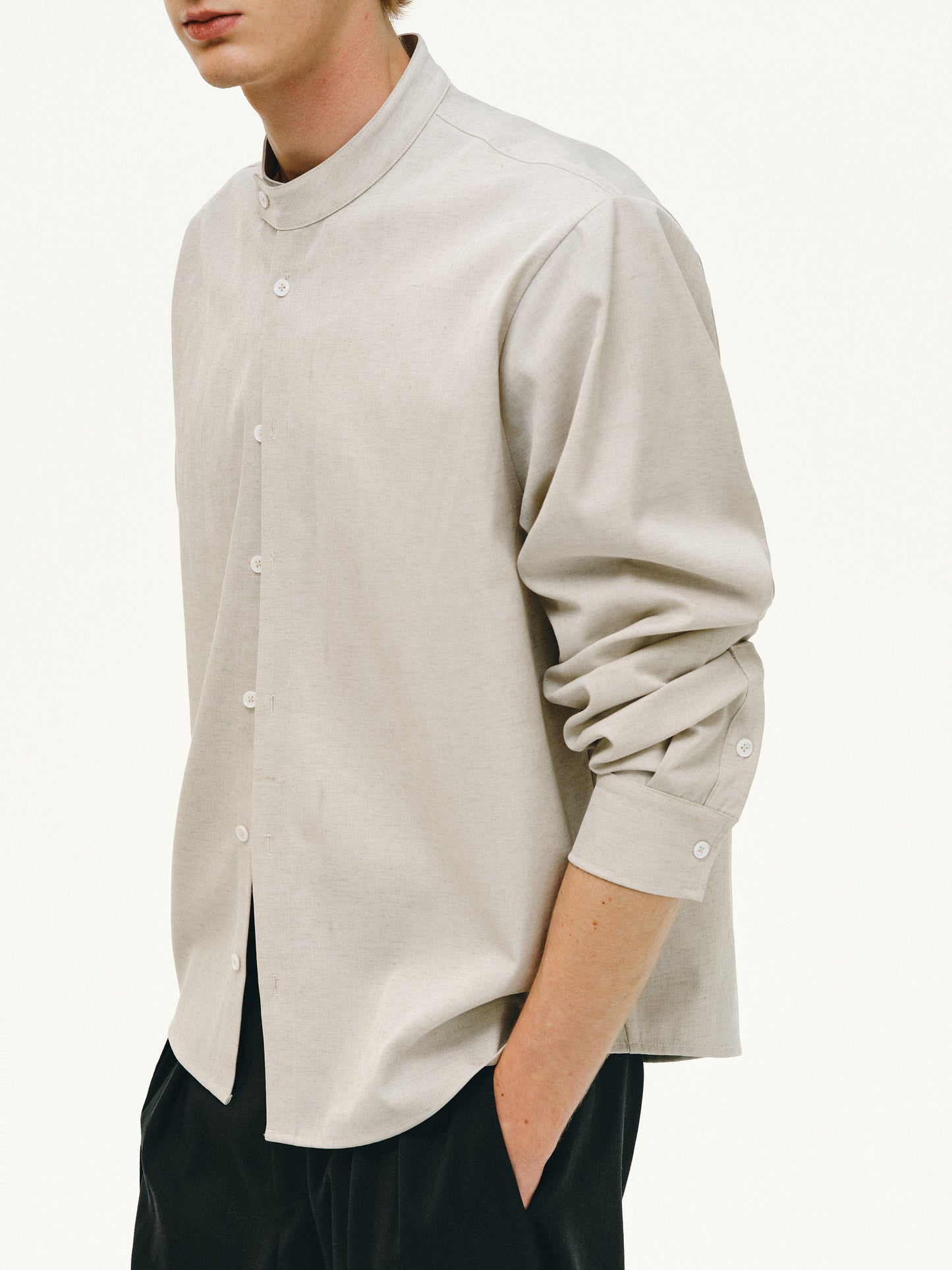 Linen blend shirt