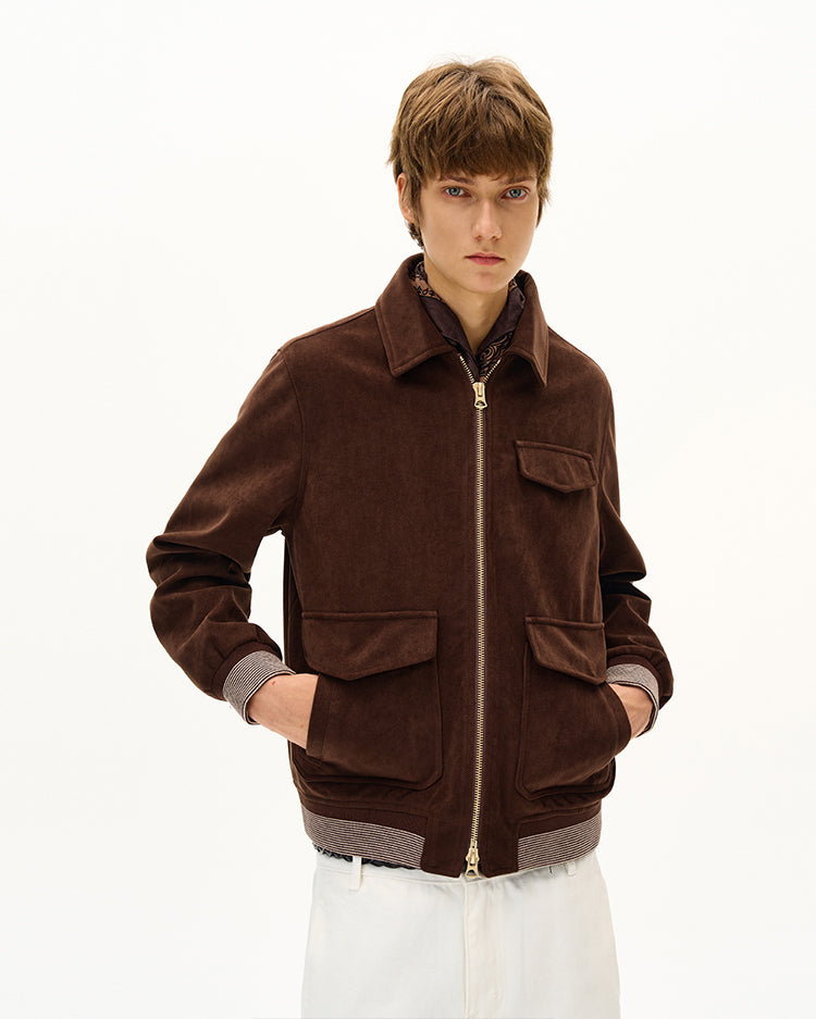 Multi-Pocket Double-Zipper Jacket