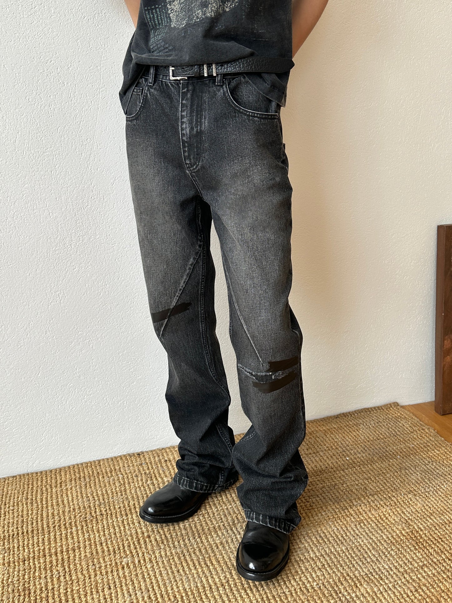 Slim Fit Straight Leg Jeans