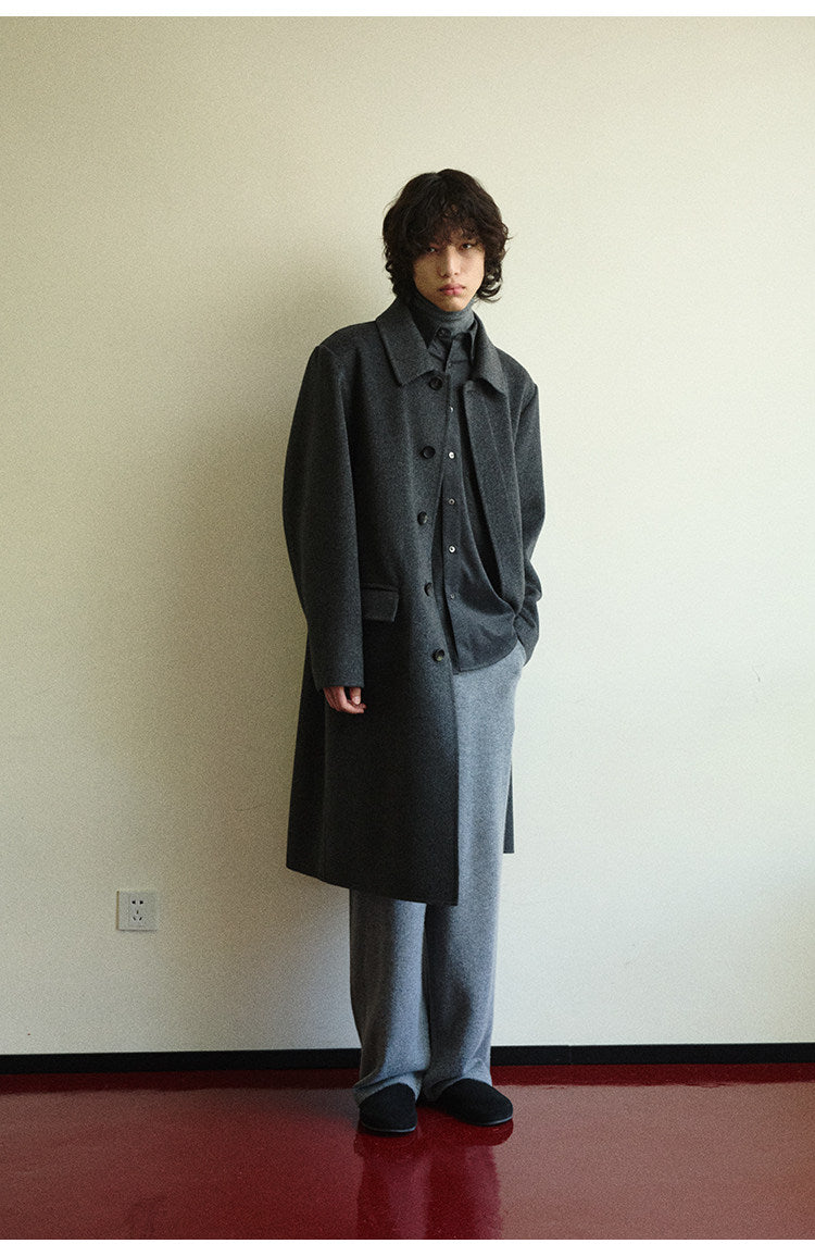 Straight-Leg Knit Casual Pants