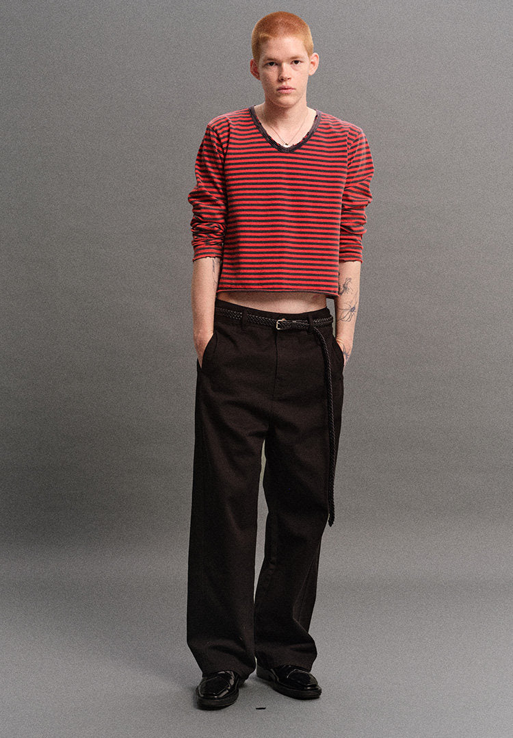 Distressed Striped T-Shirt