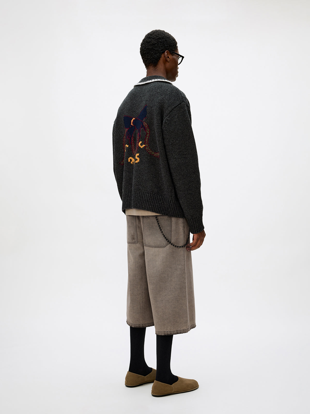 Unisex Wool Blend Cardigan