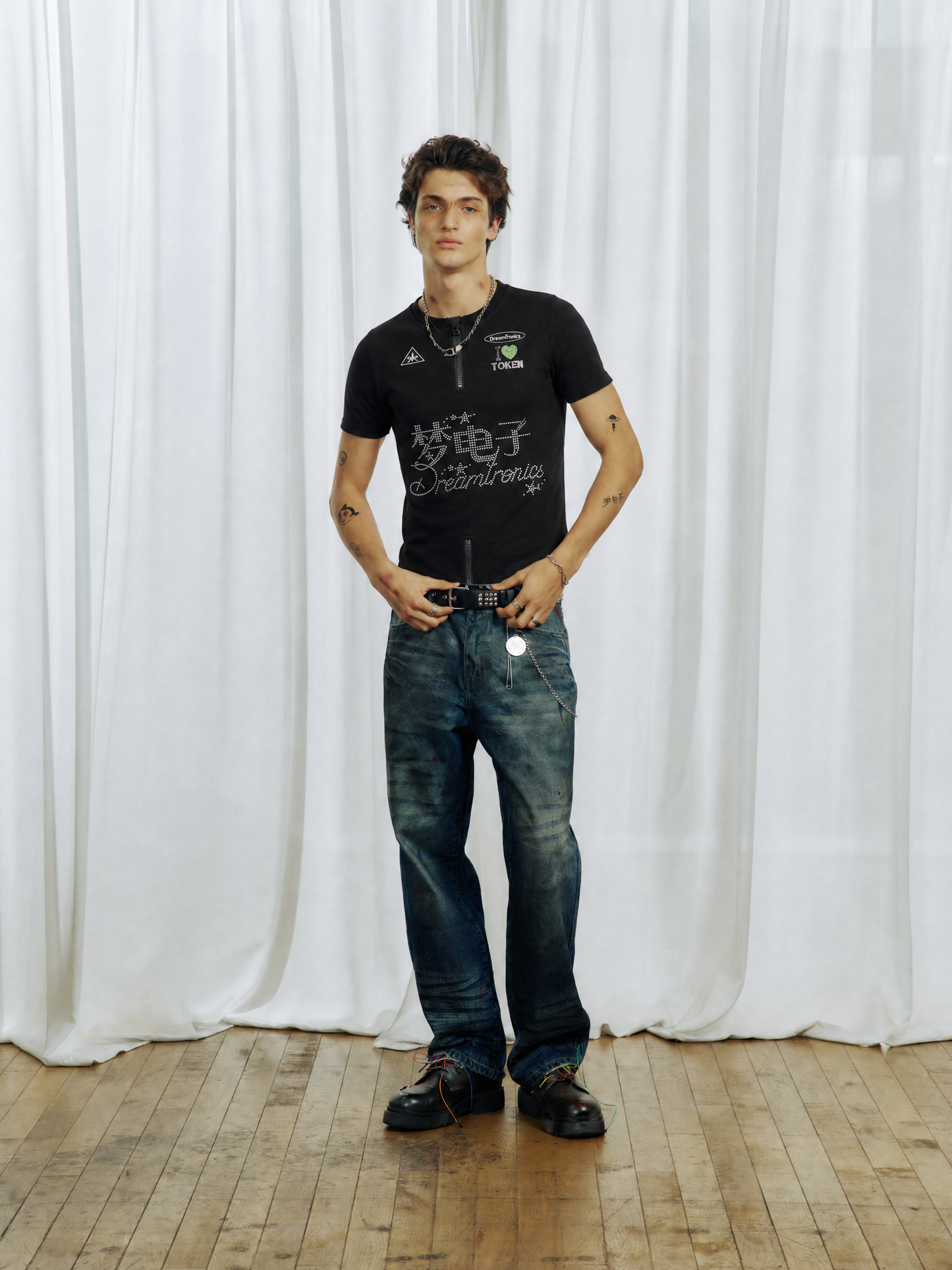 Rhinestone Cycling T-Shirt