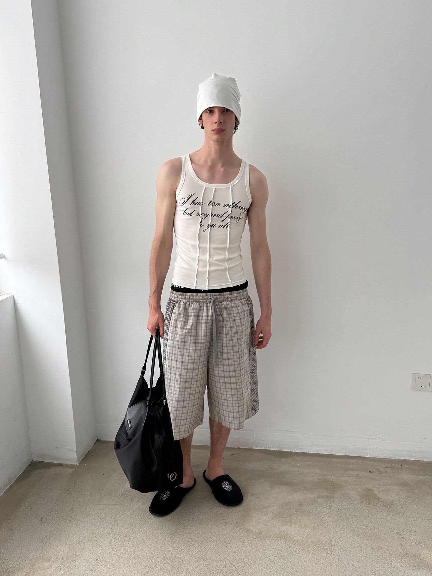 Patchwork Crew-Neck Tank Top