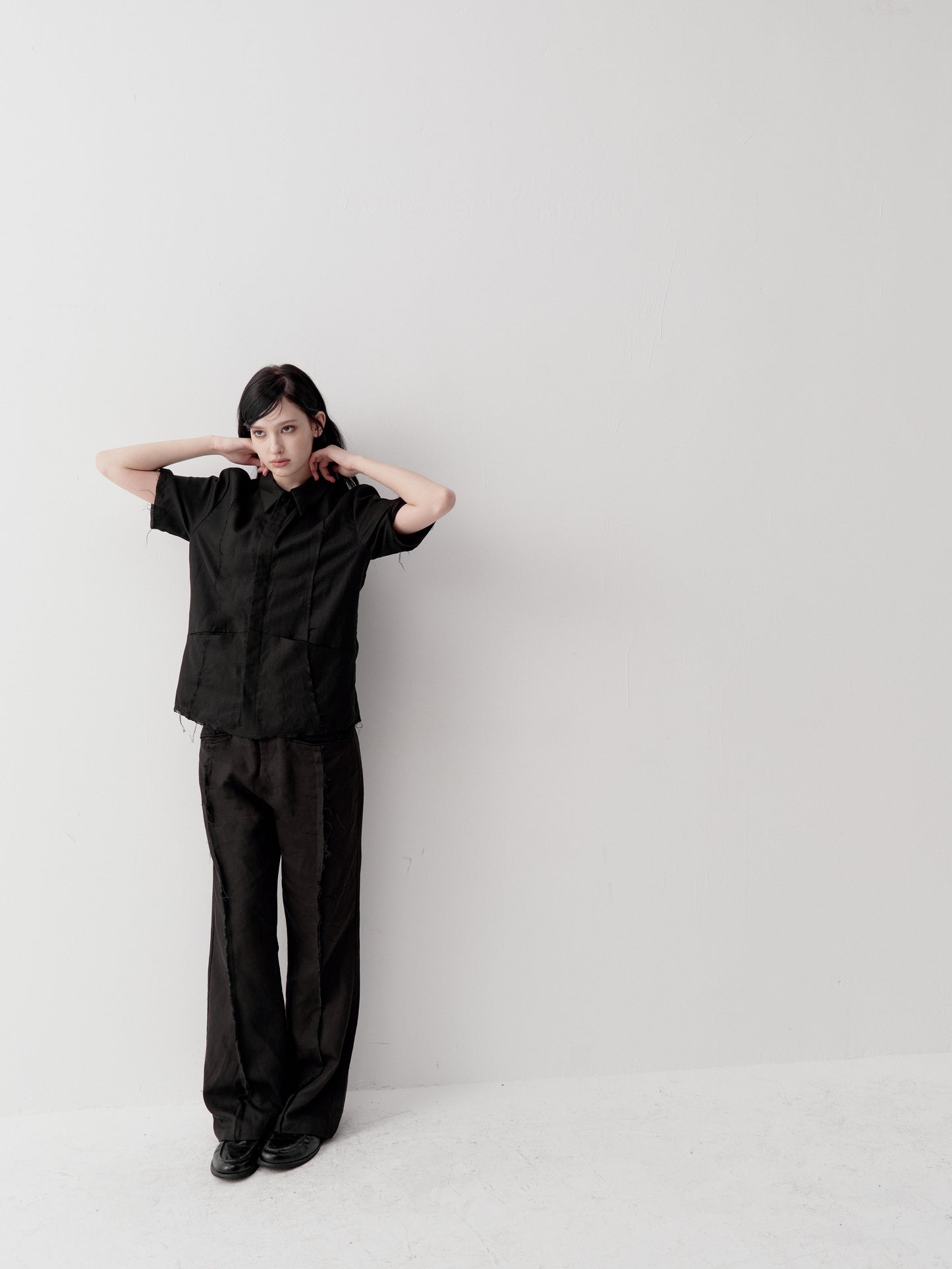 Straight-Shoulder Shirt