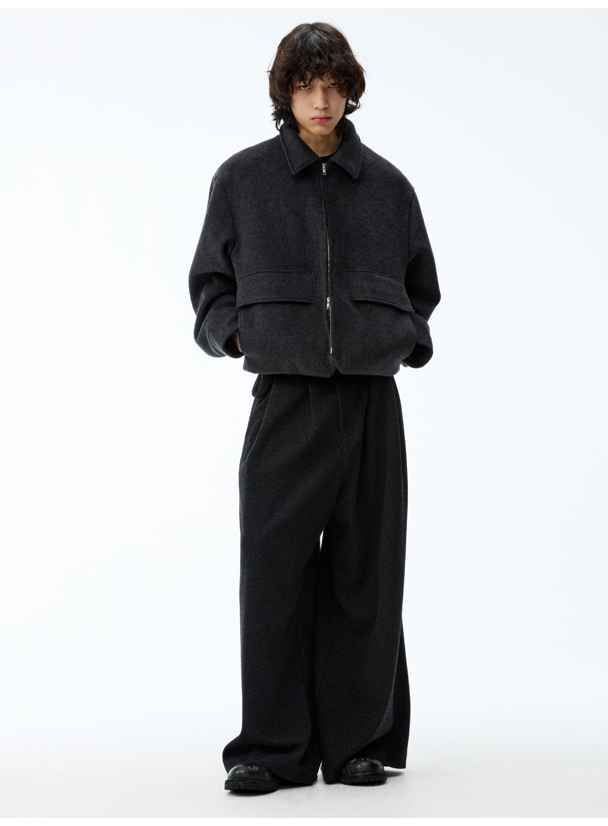 Half-Pocket Wool Jacket