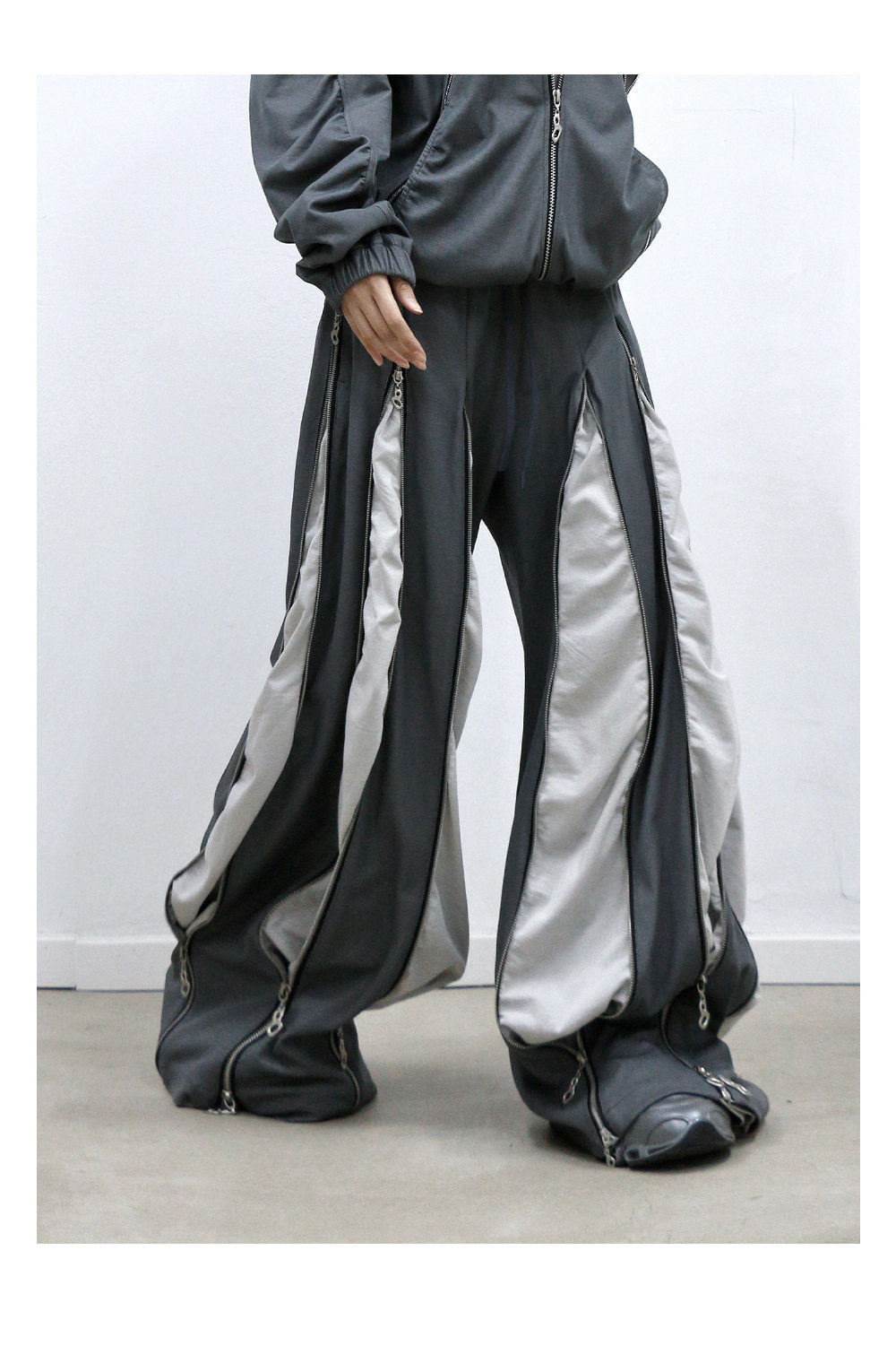 Multi-Zip Sweatpants