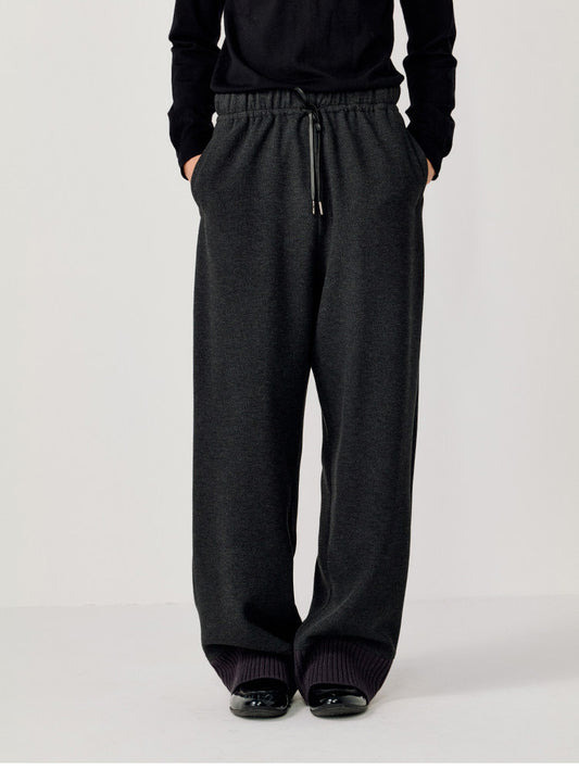 Knit Straight Casual Pants