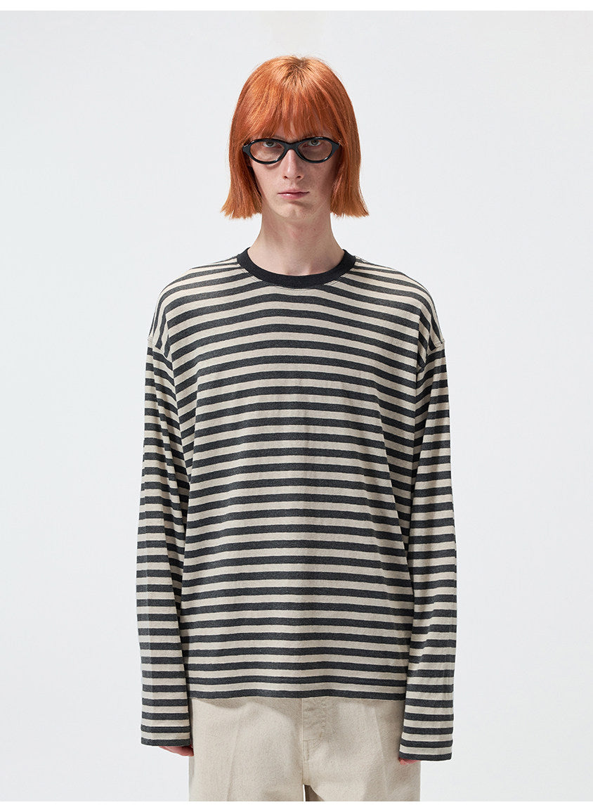 Basic Narrow Round-Neck T-Shirt