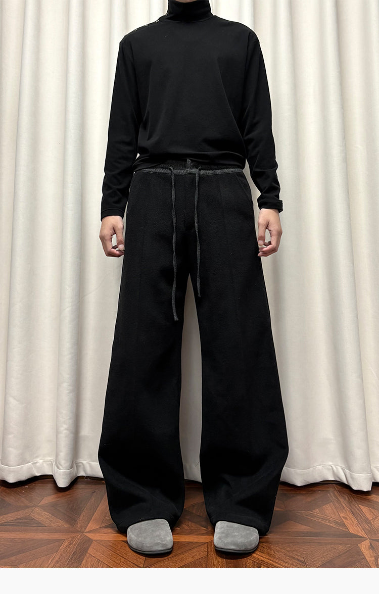 Wool Straight Pants