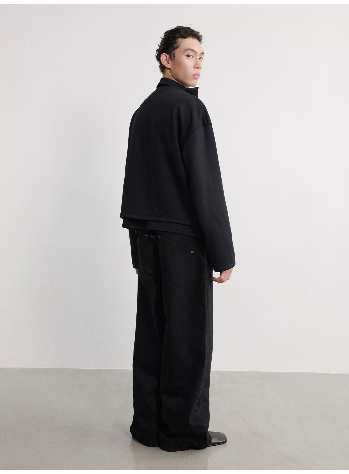 Fake Two-Piece Zipper Shirt