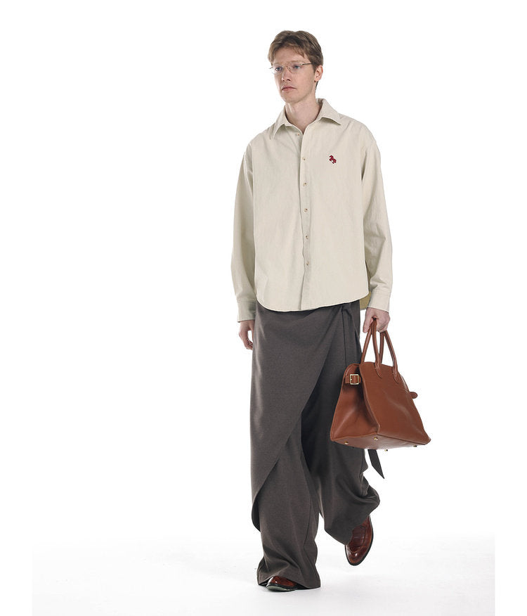 Vintage-Style Brushed Shirt