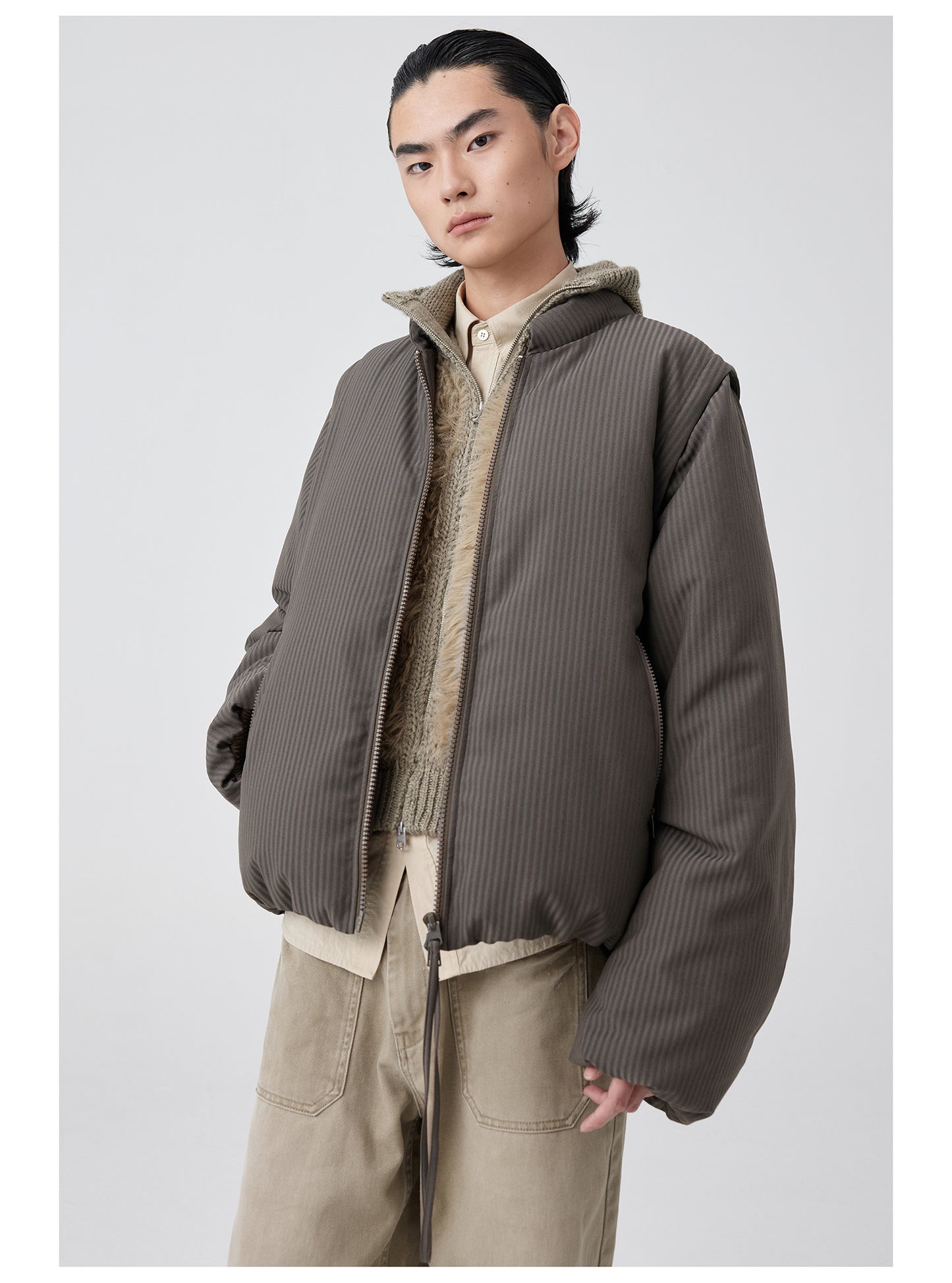 Detachable Sleeve Down Jacket