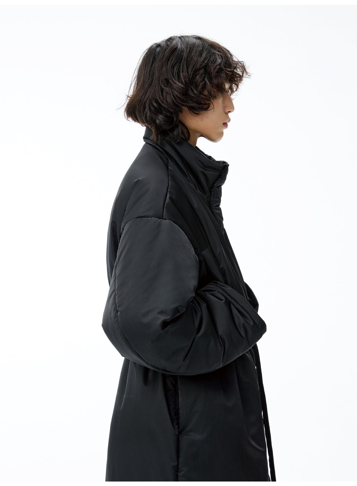 Waist-cinched coat