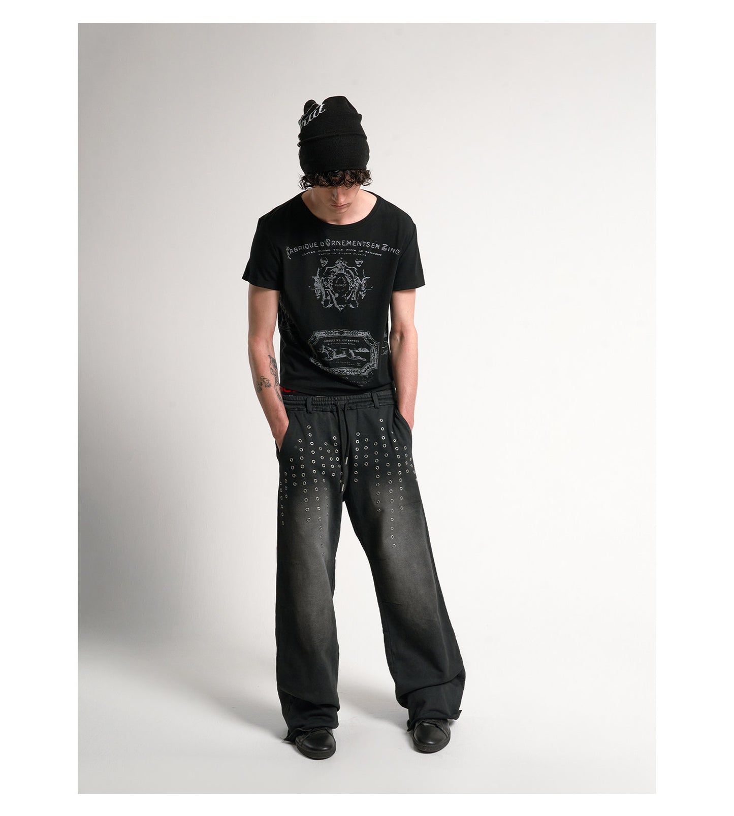 Stamp-Printed T-Shirt