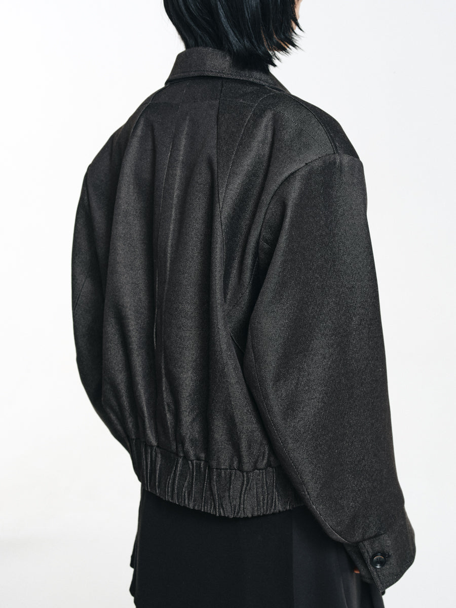 Short Padded Shoulder Jacket