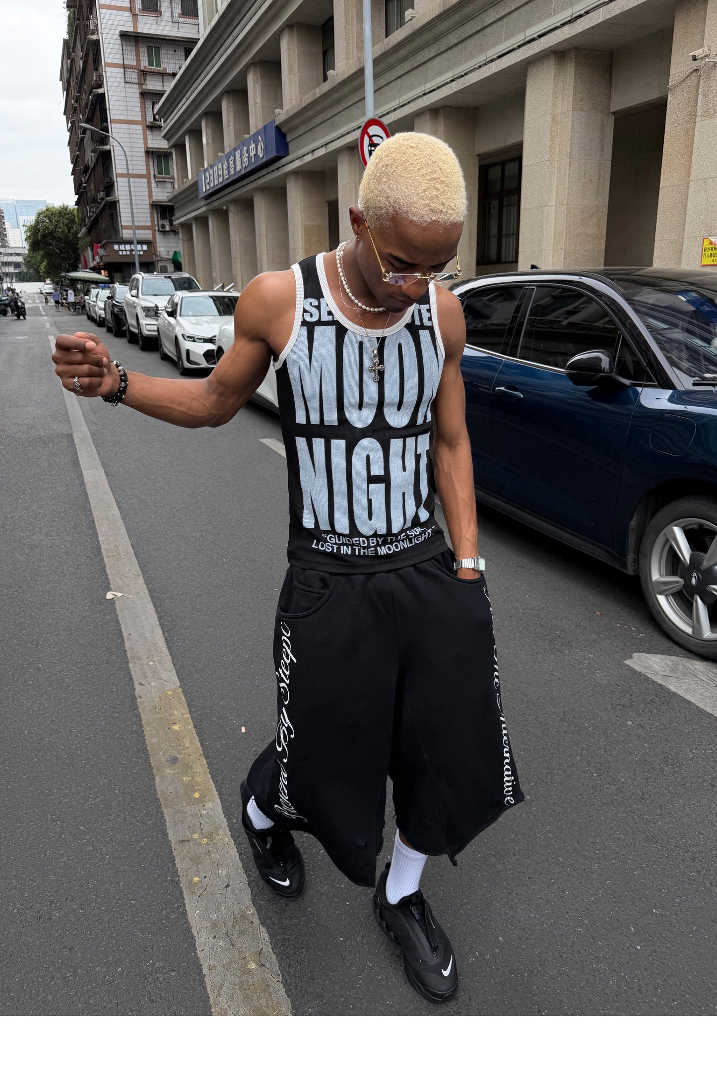 Stretch Slim-Fit Sleeveless Top