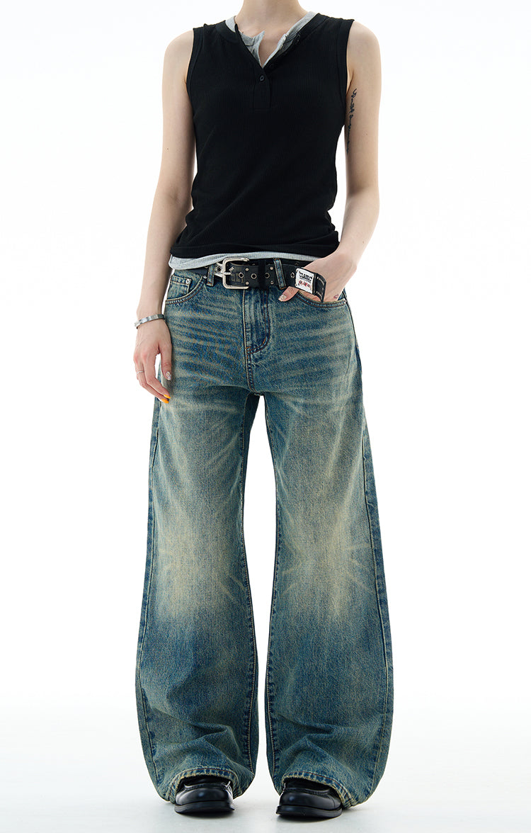 Retro-Washed Jeans