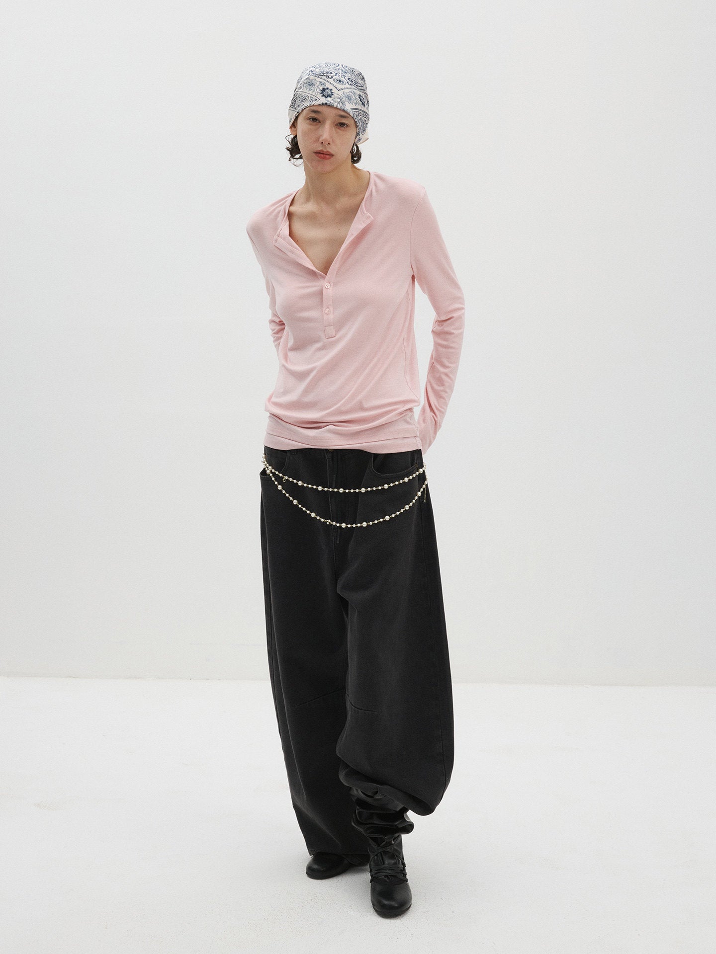 Slim-Fit Stretch Knit Sweater