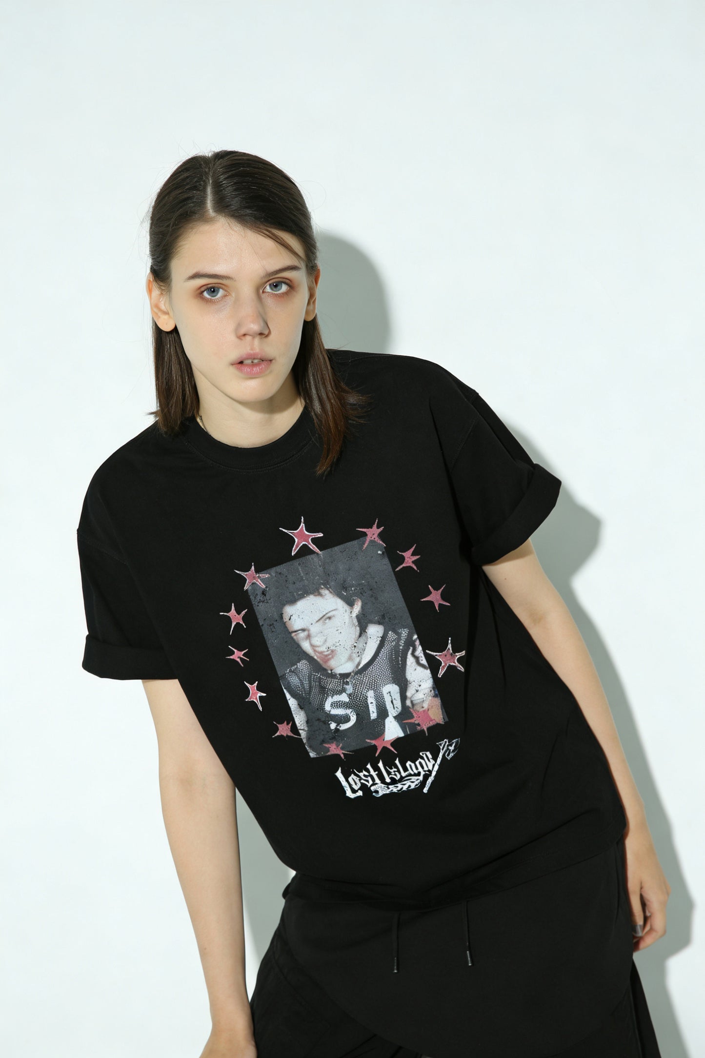 Vintage-style Distressed T-shirt