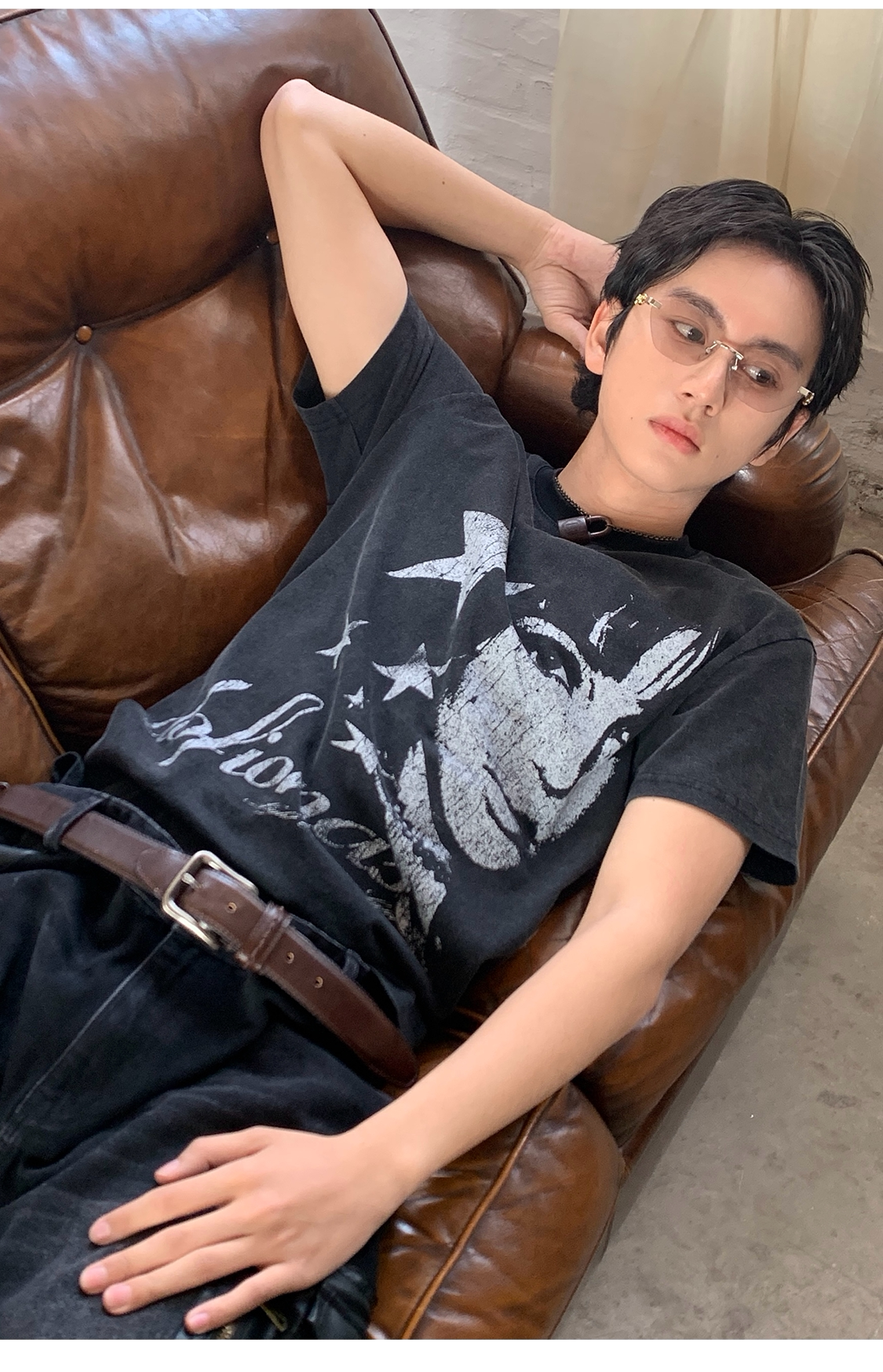 Fit Wash Print T-Shirt