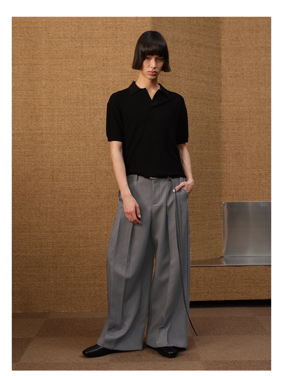 Waistless Wide Leg Pants