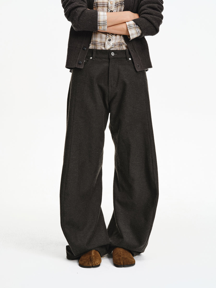 3D Cut Blend Texture Casual Pants