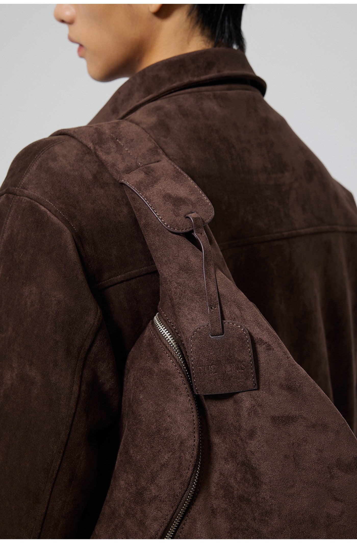 Faux Suede Shoulder Bag