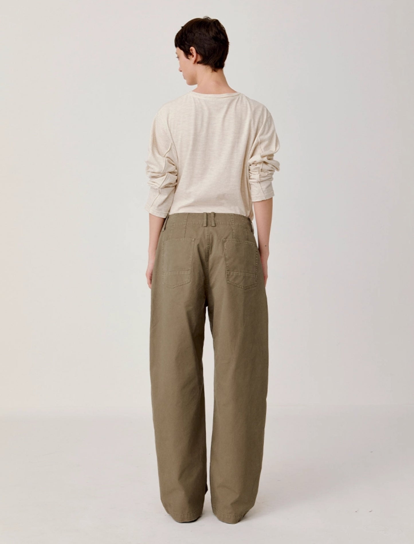 Wash Straight Casual Pants