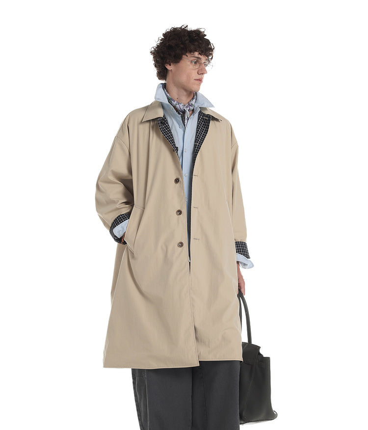 Reversible Long Trench Coat