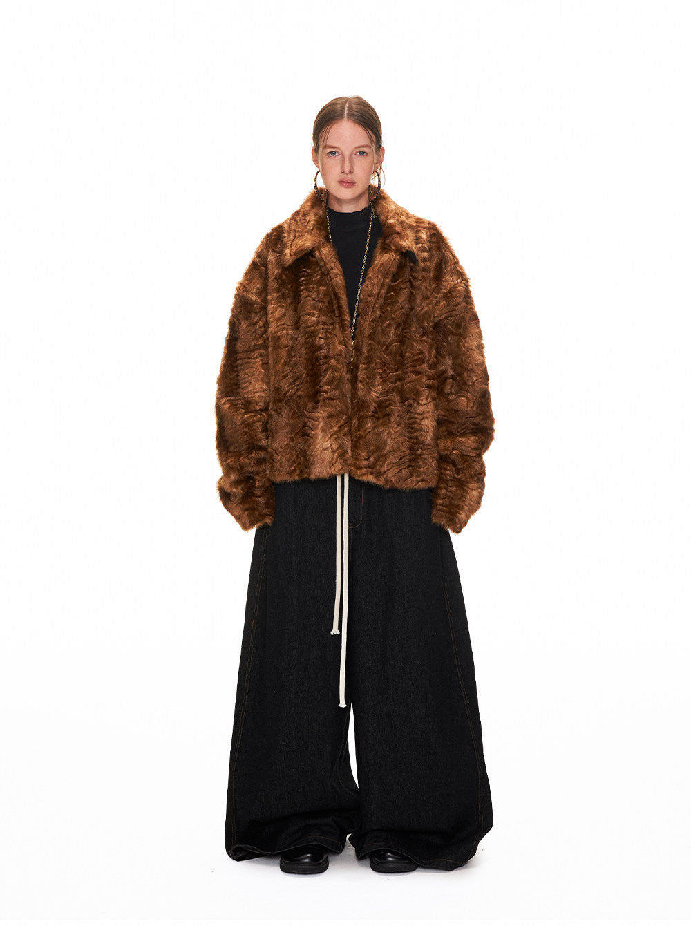 Eco-Friendly Faux Fur Jacket