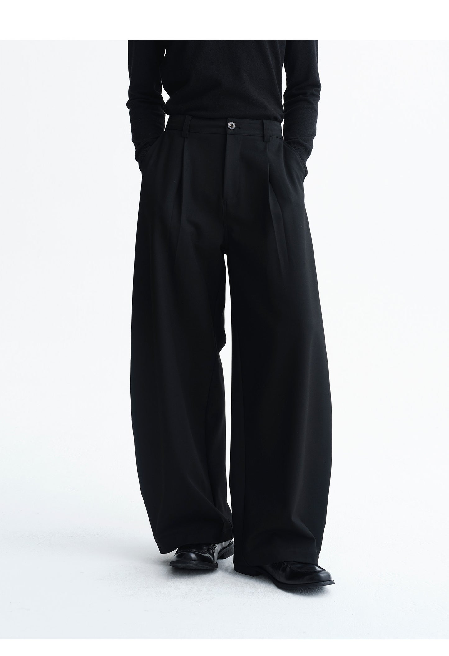 Minimalist Silhouette Casual Pants